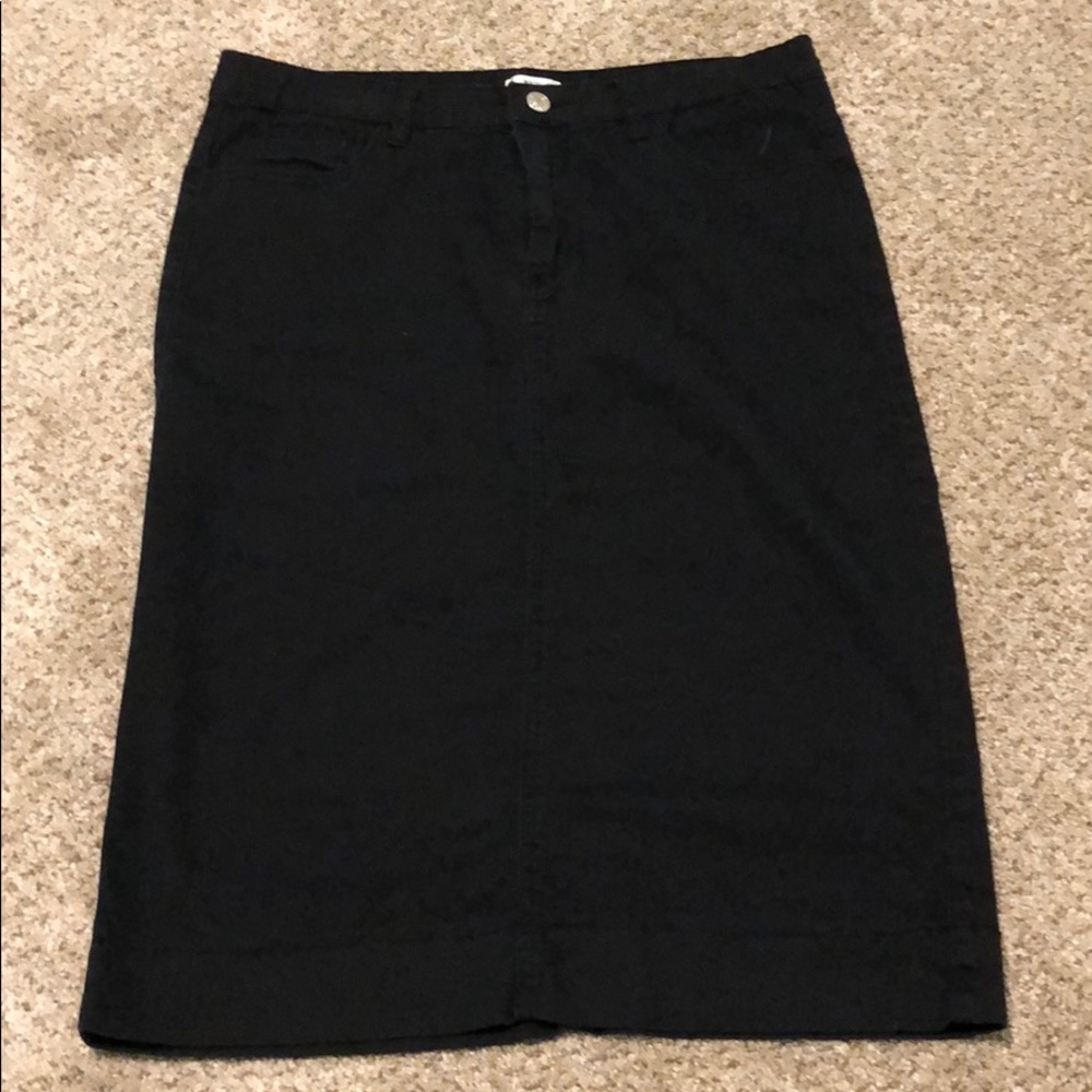 Jade Mackenzie Black Denim Skirt